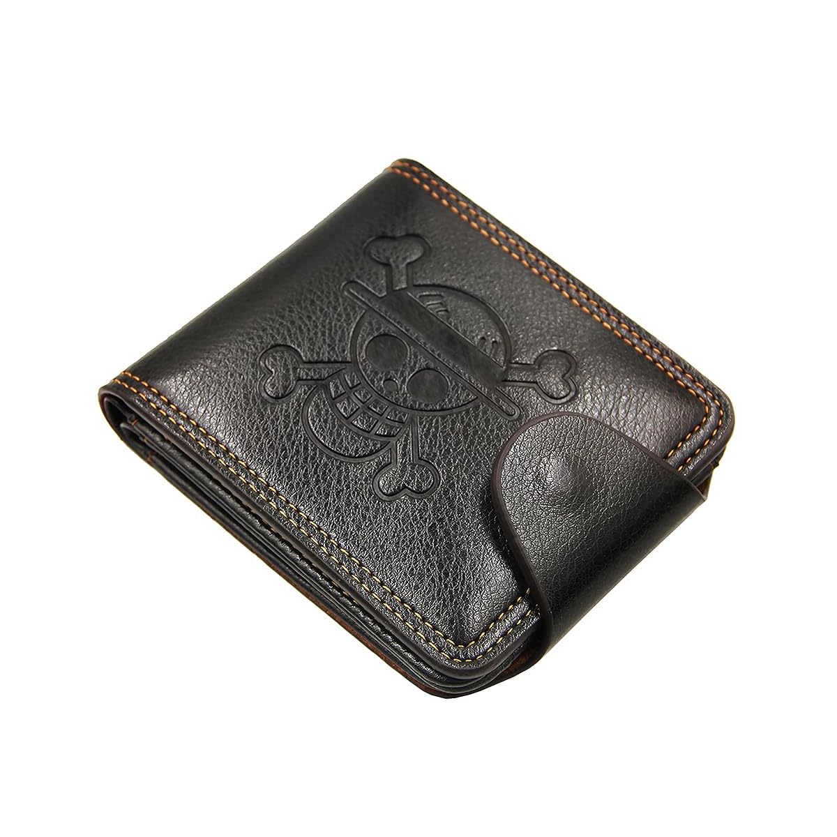 GUSTAVE One Piece Wallet for Men, Straw Hat Pirates PU Leather Wallet, Anime Stylish Bifold Wallet (Faux Leather), Gift Wallet for Men GUSTAVE One Piece Wallet for Men, Straw Hat Pirates PU Leather Wallet, Anime Stylish Bifold Wallet (Faux Leather), Gift Wallet for Men